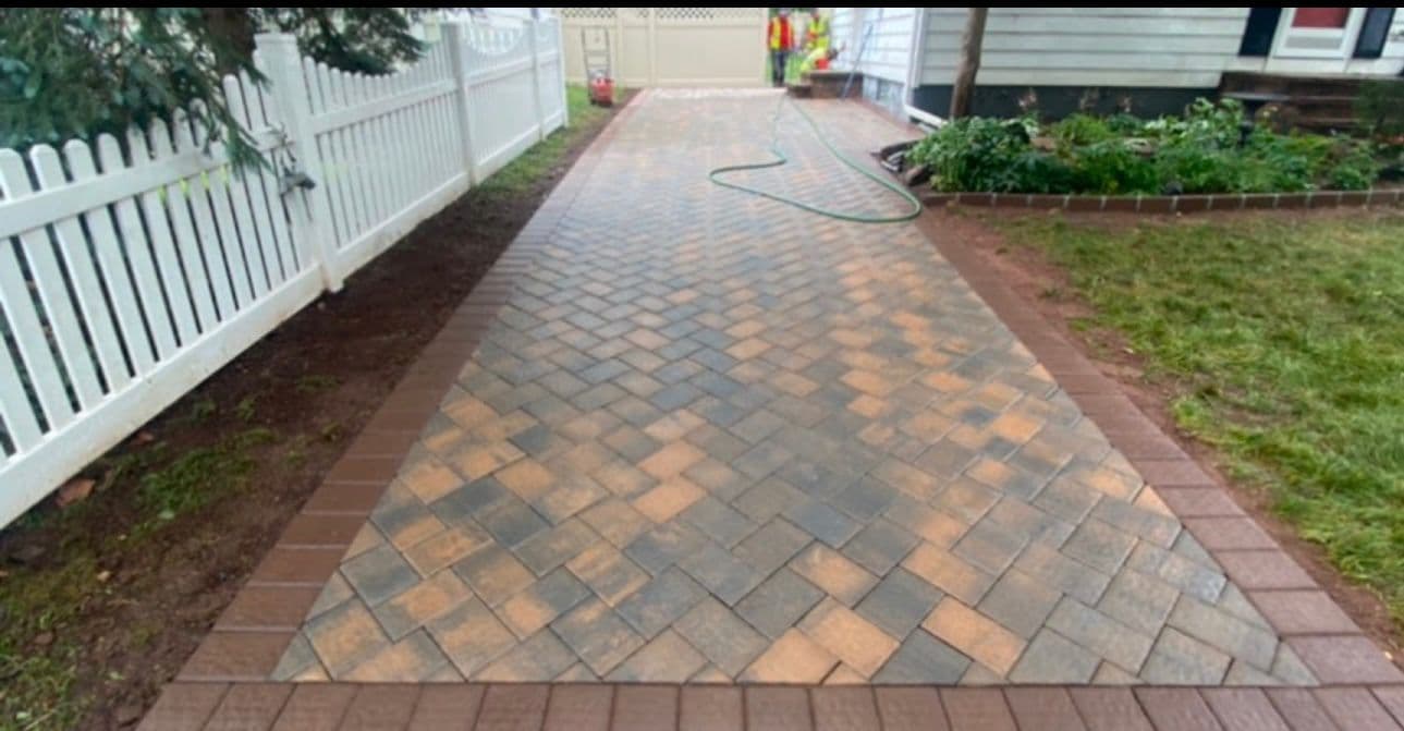Jays Paving & Masonry team at work